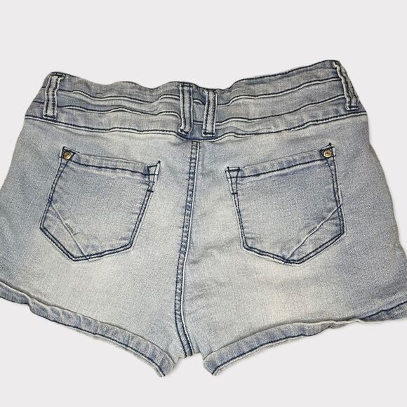 Blue spice super stretch jean short - Picture 4 of 8